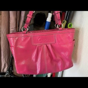 Pink coach purse